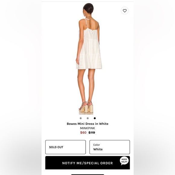 Revolve white dress - Picture 2 of 3